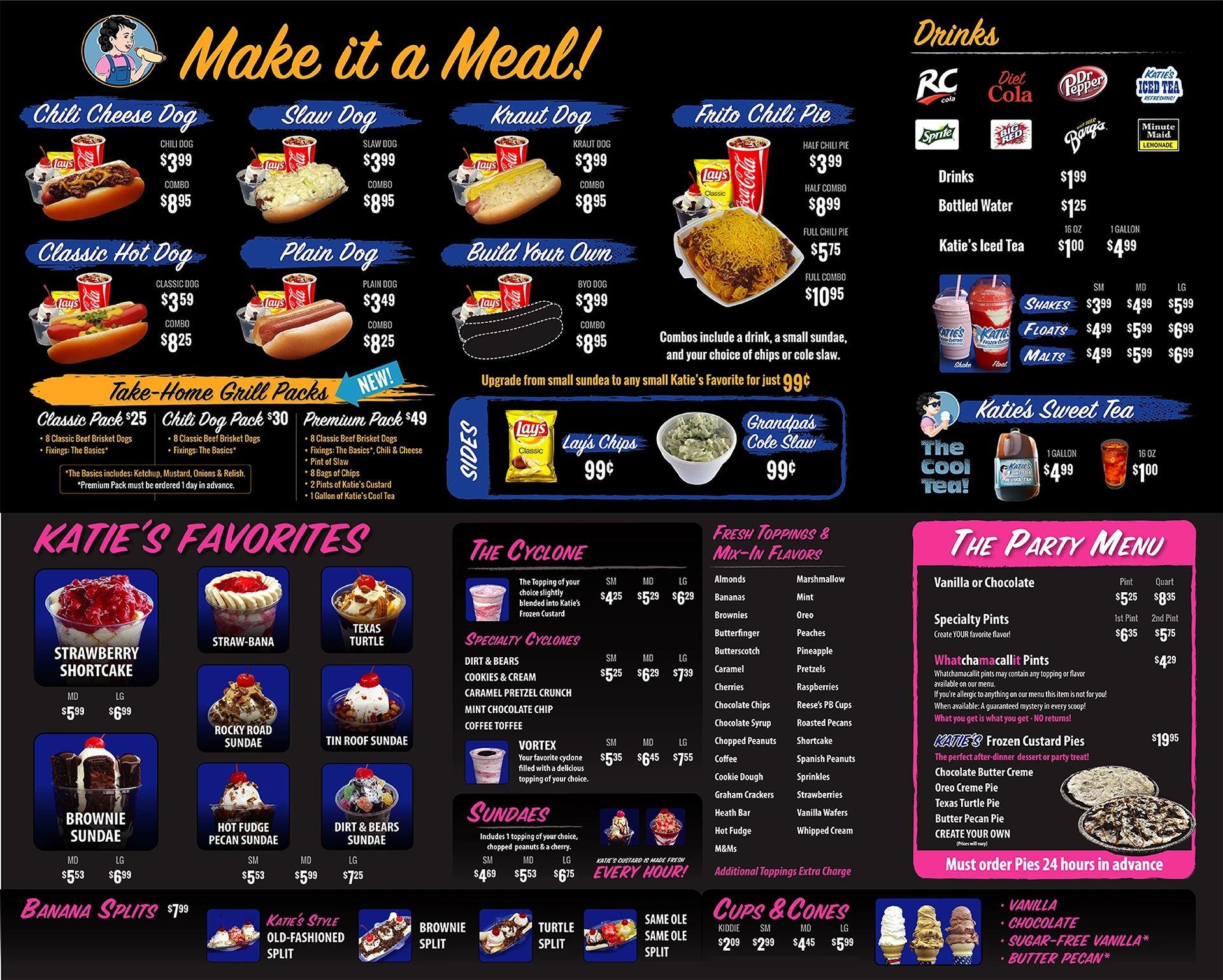 Katies Digital Menu